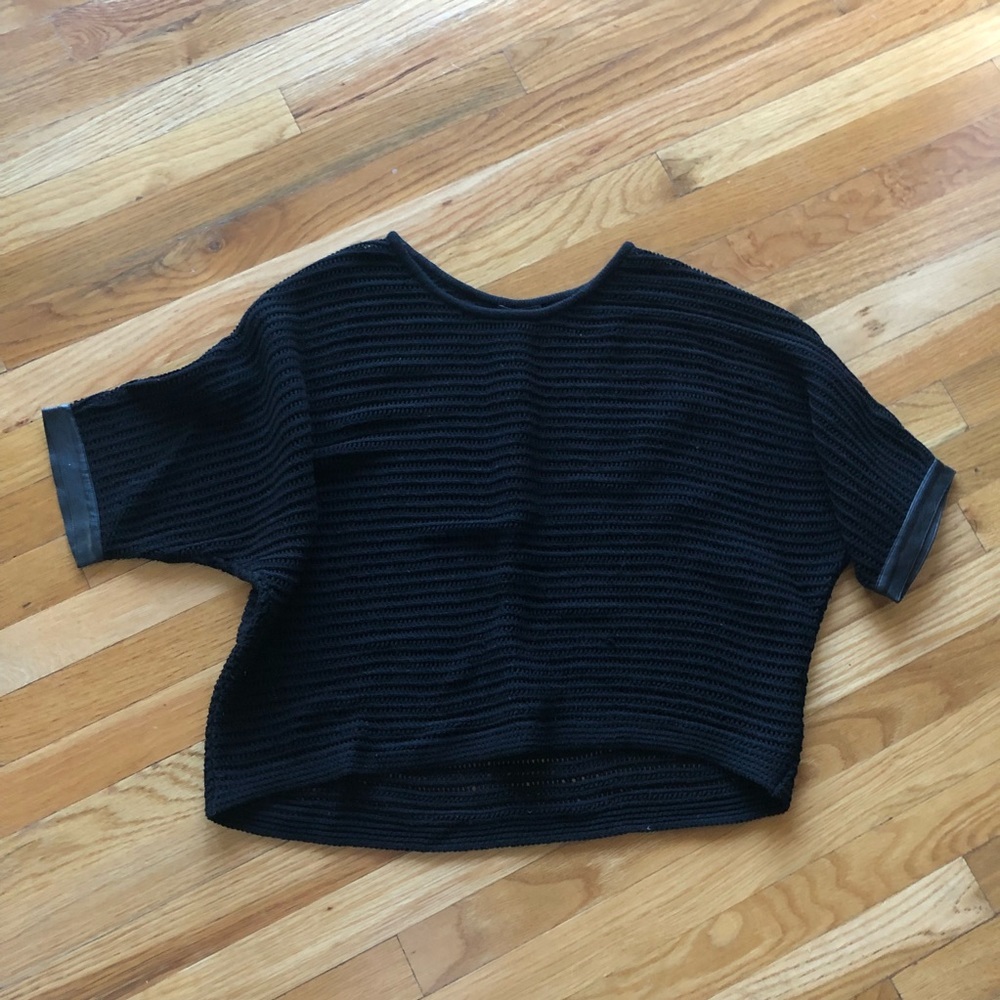 Club Monaco knit black, oversized dolman sweater